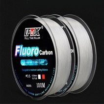 Fluoro 민물 바다 낚시줄 카본 목줄 라인, 4.0호, 투명