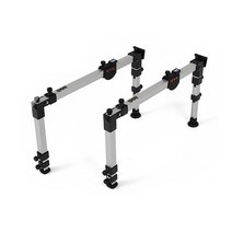 민물낚시 받침틀 자립다리 우경 섶다리 실버색상, 단품