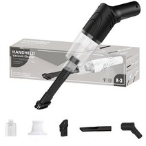 미니청소기6000Pa Car Wireless Vacuum Cleaner 2 In 1 Blowable Cordless Handheld Auto Home & Dual, 02 Black