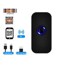 Aibecy MJ-X5-2D 핸드 헬드 휴대용 코드 스캐너 1D / 2D 지원 Bluetooth 2.4G USB 연결 화면 스캔, Black Support 1D&2D&QR Code