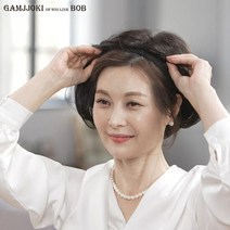 감쪽이 보브 수제 통가발 중년 여성 전체 탈모 스타일 가발, 단품, 단품