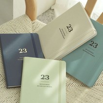 다이어리 2023년 먼슬리몬져널 다이어리-날짜형- 스케쥴 플랜관리, 라이트블루