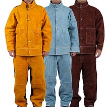방염복 용접 작업복 산업용 방화복 방열복 안전복, 블루 믹스 탑, 1개