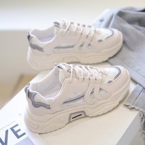 사계절 코디 스니커즈 여성용 통굽 사이즈