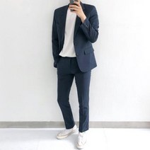 아는지인협력업체 남성 여름 정장 린넨 수트 4color