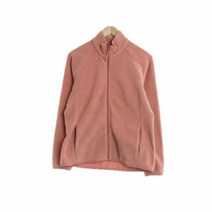 유니클로 핑크 후리스집업 여자 M 4433