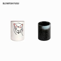 BLOWFISH FUGU 일본식 핸드페인팅 세라믹 물컵/머그컵/물컵/찻잔입니다+랜덤 사은품, 8.8cm*6.3cm, A+D