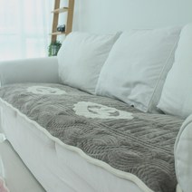 포근하니 따뜻한 크라운 극세사 쇼파패드