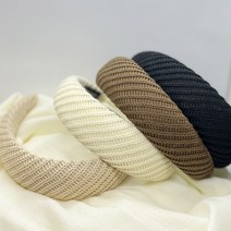 니트후로킹 4컬러 /고급핸드메이드 올림머리 헤어밴드/고급 원단 머리띠/ 리본밴드/헤어악세사리