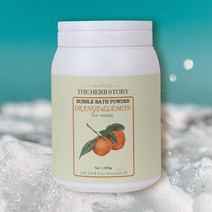 더허브스토리 입욕제 버블바스 파우더 오렌지레몬 1kg _ 딱좋아 76769PCS, 1, 본상품선택