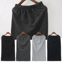 활동 편한 옆트임 여자 일자 면스판 롱스커트 체형보정