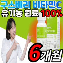 비타민c 인디안 구스베리 100% 유기농 원료 식약처 gmp 식약청 인증 인정 수용성 유산균 해조 칼슘 비타민 시 씨 피부 면역력 면역 체력 피곤할때 먹는 건강 기능 식품 항산화, 6개월 분, 60정