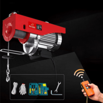 호이스트 크레인 미니 운반 체인 블록 도르래 기중기 리프트 전기 윈치 소형 무선 리모컨, 200kg 12m 무선, 1개