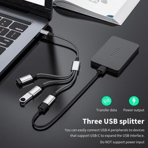 C타입허브 c타입멀티허브C타입-듀얼 USB OTG 어댑터 2.0 타입411738 L6, 01 C to 2 USB411738 L6