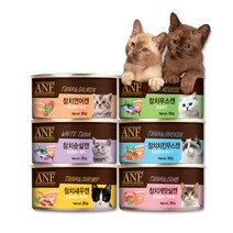 ANF 고양이캔 24개 1박스 콤보 간식캔, 24개(1box) ANF 캣 참치게맛살캔 95g