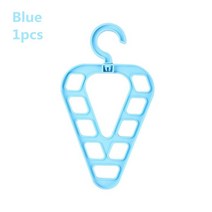 여행용 옷걸이 휴대용 접이식 옷걸이 다기능 매직 스트레치 건조 랙 가정용 옷장 스토리지 랙, 하나, 주황색