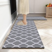 미국발송 HIROSHI Kitchen Anti Fatigue Floor Mats and Rugs Cushioned for Kitchen Floor Non Skid Washable, 17.7 47.2