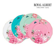 로얄알버트 미란다커 엑센트 접시 4p, 1세트, 접시4p
