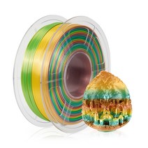 3D 프린터용 필라멘트 실크 PLA 색 인쇄 플라스틱 재료 레인보우 스풀 버블 없음 멀티컬러 1.75mm 1k, 21 Rainbow1