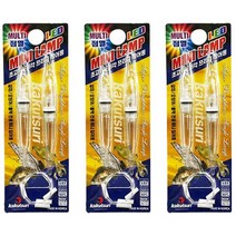 카쿠쯔리 미니 수중 집어등 전자캐미 갈치 집어등 야간낚시 집어등 채비소품, 멀티점멸 3set