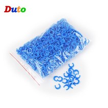 정원 용품 100Pcs 1/4 quotOD 튜브 파이프 피팅 블루 클립 C-링 호스 잠금 커넥터 수족관 RO 워터 필터 역삼 투 시스템, [01] 4분의 1 ', [01] blue, 01 blue_01 4분의 1 '