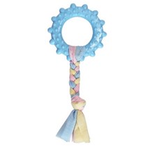 블루 중대형견 실내 장난감 꽈배기 타래 핸드메이드 인테리어소품 니트류 집꾸미기 뜨개질완제품