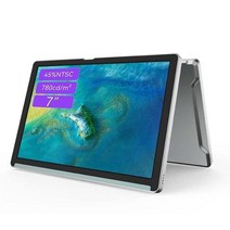 휴대용 모니터 노트북 보조모니터 듀얼 7 인치 lcd 디스플레이 hdmi hdr ips 패널 미니 모바일 화면 노트북 xbox ps4 ps5 pc 컴퓨터 raspberry pi, 실버 7 인치, au 플러그