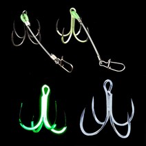 갈치 콰트로훅 야광 어시스트훅 풀치 삼치 대삼치 트레블, 콰트로 서포트훅, 니켈 16호(BK-226)