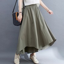 퀸앤조이 체형커버 언발 밴딩 와이드 팬츠
