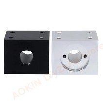 TS GLOBAL T8 사다리꼴 나사 트 하우징 브래킷 알루미늄 장착 8mm 리드 스크류 변환 3D 프린터 부품, 02 Silver