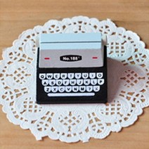 한글타자기 수동타자기 옛날타자기 레트로 키보드 미니 레트로 타자기 데스크탑 인형 나무 메시지 참고 클, 한개옵션2, 02 Black, 한개옵션1