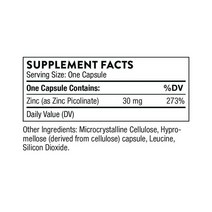 미국 쏜리서치 아연 피콜리네이트 30mg 180캡슐 1개, 180정 1통, 180정