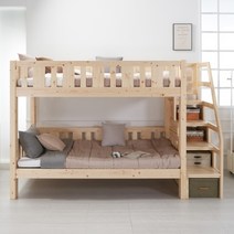 에보니아 베니 이층침대 SS 계단형 메모리폼매트포함, 단품