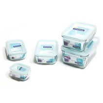 글라스락 직사각 시리즈 밀폐용기 전자렌지 오븐용기, 글라스락 직사각6호 2000ml