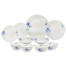 코렐 블루플로럴 2인그릇세트 A 10PCS, 한국형공기대접