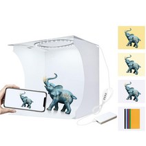 포토부스 촬영용턴테이블 포토박스 뒷배경 유튜브장비 puluz soft light tricolor mini foldable led ring light photography 촬영, 없음