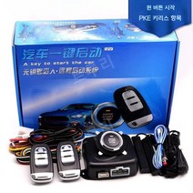 12V 자동차원격시동 장치 경보기 원격제어 장치키 시동, G, 1개