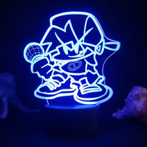 아크릴 캐릭터 조명 무드등 수유등 수면등 LED 아크릴 인테리어 10대 친구 생일 선물 아이 방 꾸미기 수면 취침 자취방 등 프라이데이 나이트 펌킨, J + 크랙타입 칠색터치