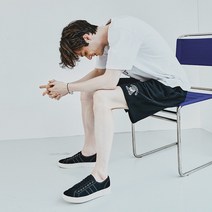 파인드칠린 F5022 서핑웨일 스웨트 쇼츠 밴타블랙