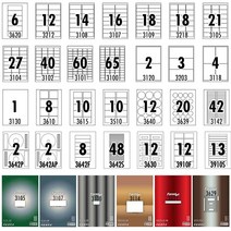 폼텍 라벨지(20매)/주소 우편 바코드 물류관리 파일 인덱스 분류 미디어 CD DVD 스티커 레이저잉크젯겸용, 바코드용 LQ-3100
