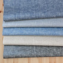 린넨 라미네이트 원단) 헤링본 5컬러 (375) A1, 블루