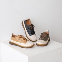 [트리샤]천연가죽 펀칭 슈즈 BKHB SM633