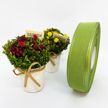 포장 리본 끈 제이제이리본 펄오간디C 15mm 25mm 40mm 20컬러 ( 길이 45M ) 공단리본, OC7