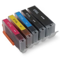 캐논 MG5750용 대용량 XL PGI-570 / CLI-571 호환 카트리지, 5카트리지 1세트