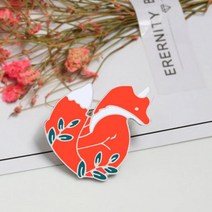 여우 브로치 옷핀 동물 브로치 의류 가방 핀 뱃지