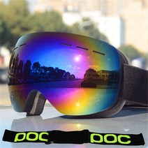 스키고글 스노우보드고글 POC-브랜드 스키 고글 남녀 공용 이중 UV400 스노우 보드 고글 김서림 방지 스, 09 9