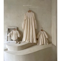 가을 베이비 아기 백일 돌전후 키즈 맘커플 몽베베 올리비아슈트 프릴넥카라원피스 가족촬영룩 자매룩