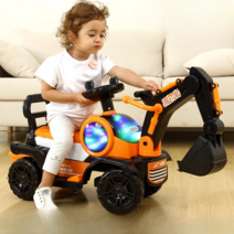 전동 포크레인 굴삭기 운전 원격 자동 집게 운전, 노란색 전기 슬라이딩 겸용