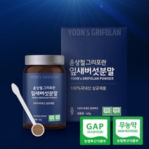 윤상철 잎새버섯100%분말 60g살균 무농약 국내산, 선물용쇼핑백
