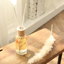 인플라워 무드등 디퓨저 160ml USB충전 건전지 조명 드라이플라워 디퓨저, 건전지형_레몬그라스